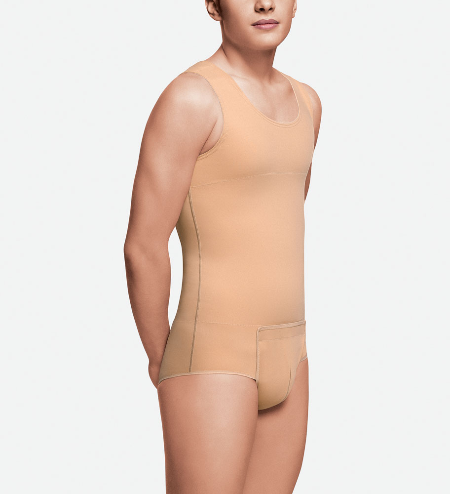 DoLoveY Men's Shapewear Bodysuit Full Body Shaper Compression Slimming Suit  Brea